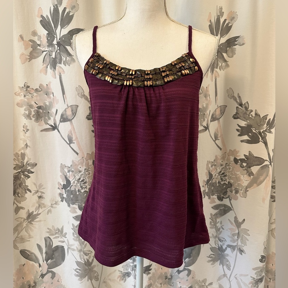 Purple beaded tank